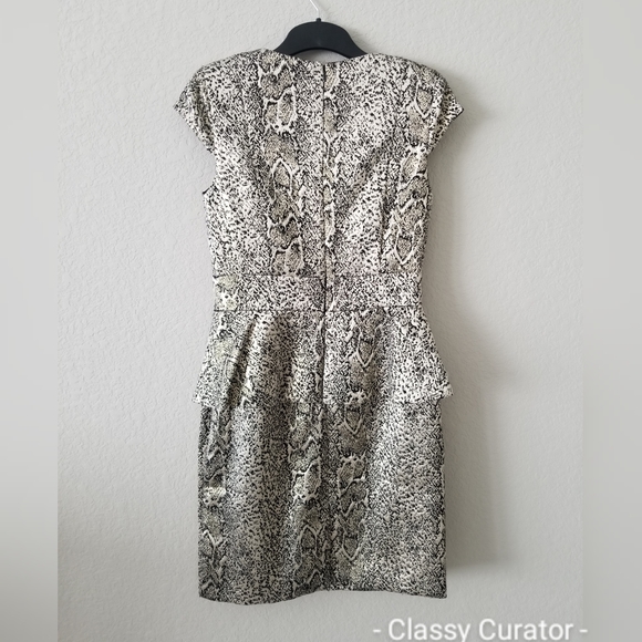 NWT jacquard snake print peplum dress - Picture 6 of 6